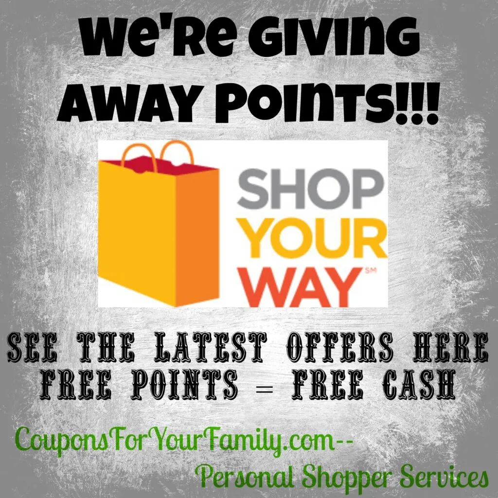 Shop Your Way Points Offers