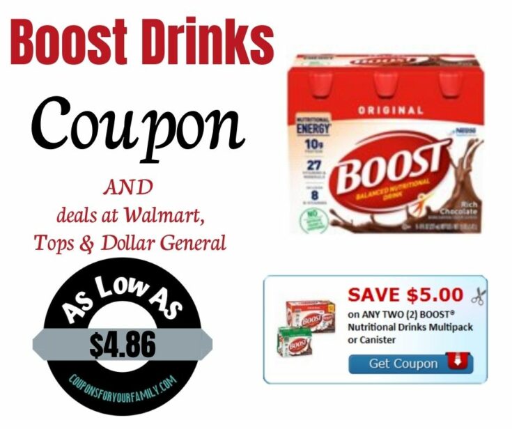 New BOOST Nutritional Drink Coupon + Deals