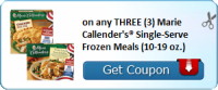 on any THREE (3) Marie Callender's® Single-Serve Frozen Meals (10-19 oz.)