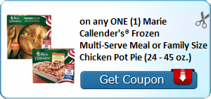 on any ONE (1) Marie Callender's® Frozen Multi-Serve Meal or Family ...