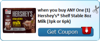when you buy ANY One (1) Hershey's® Shelf Stable 8oz Milk (3pk or 6pk)