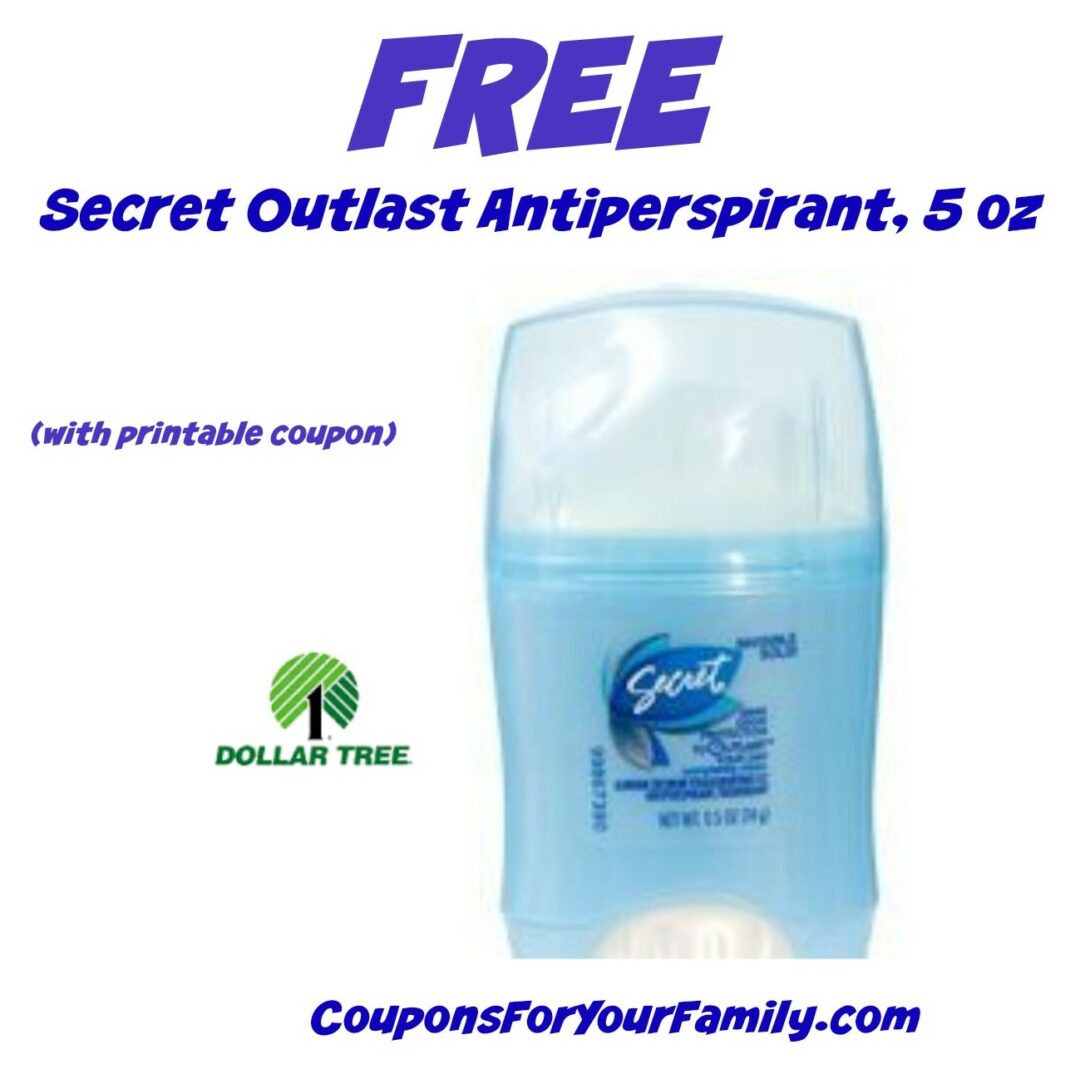 Get FREE Secret Outlast Antiperspirant at Dollar Tree