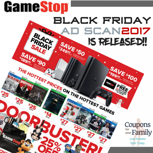 The GameStop Black Friday Deals and Shoppable Ad Scan 2017 is released!