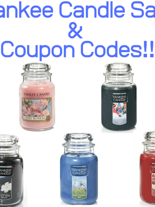 Yankee Candle Sale & Coupon Codes!!