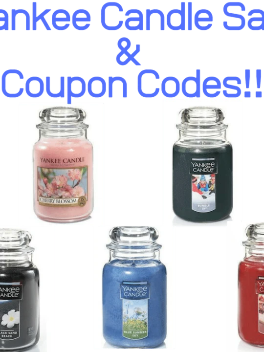Yankee Candle Sale & Coupon Codes!!