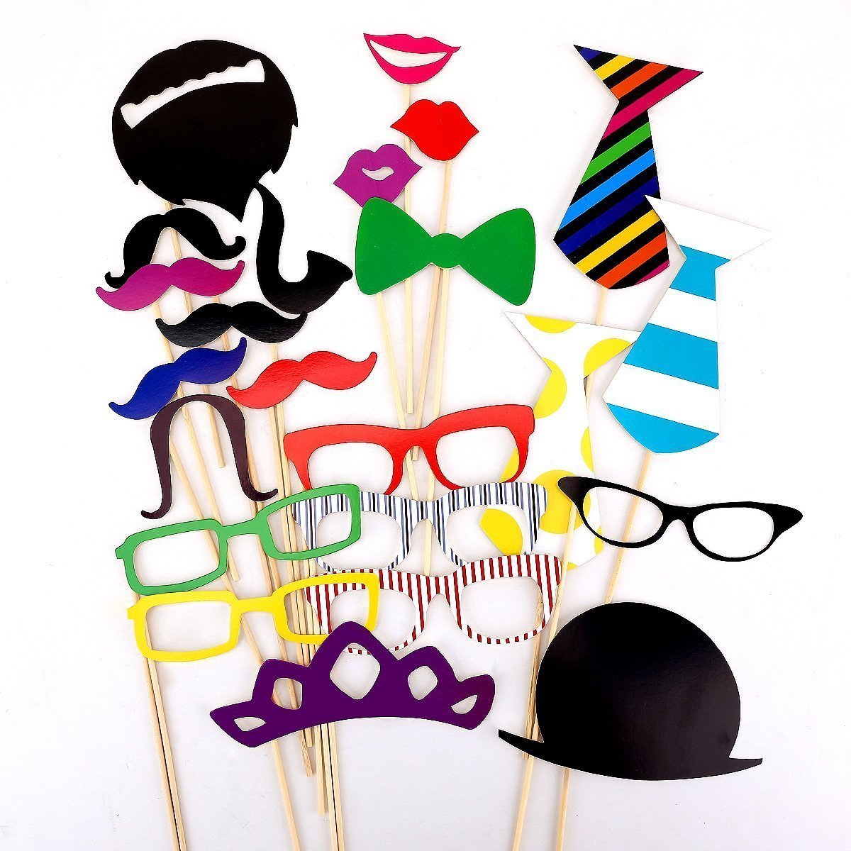 Amazon 22 Pcs Colorful Photo Booth Props Only 3.47 Shipped