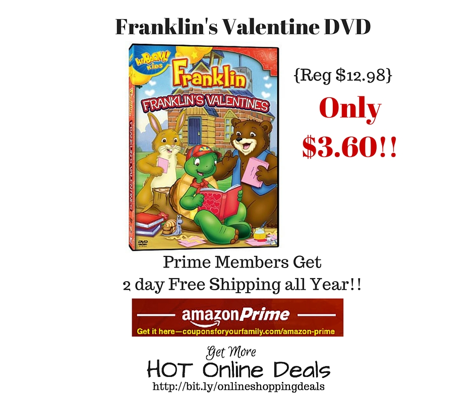 Amazon: Franklin's Valentine DVD Only $3.60 (Reg. $12.98) -