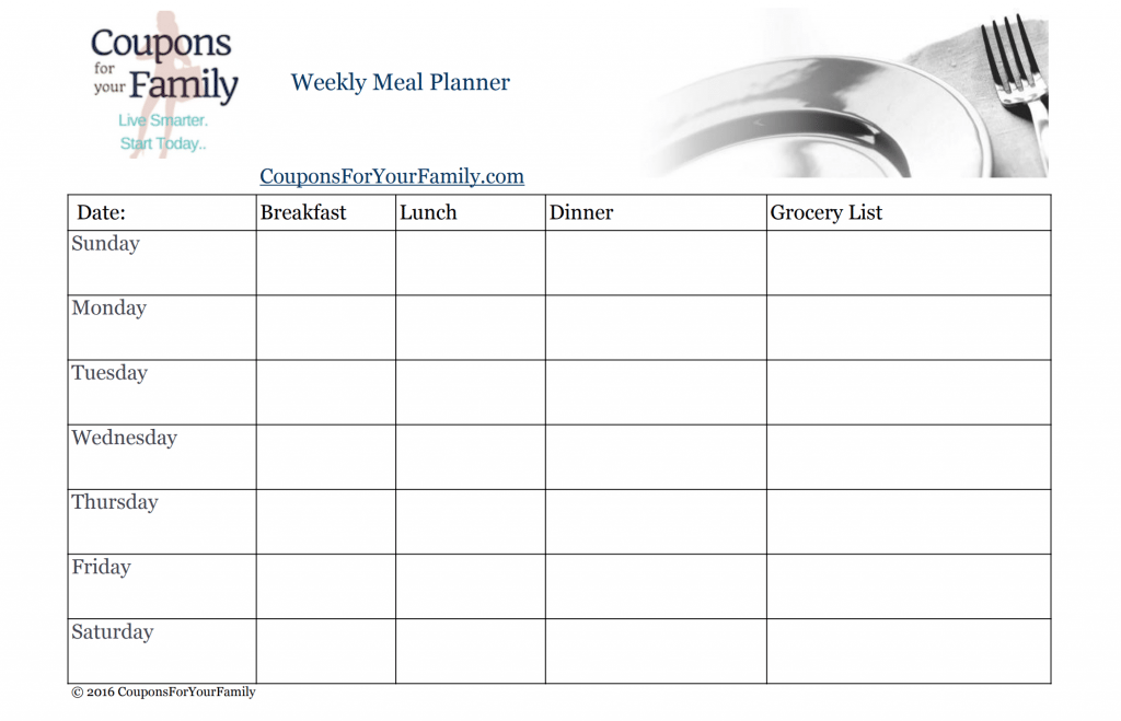 Menu Planning Template