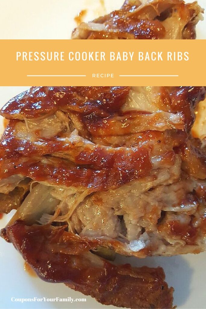 Easy 4 Ingredient Pressure Cooker Baby Back Ribs Recipe