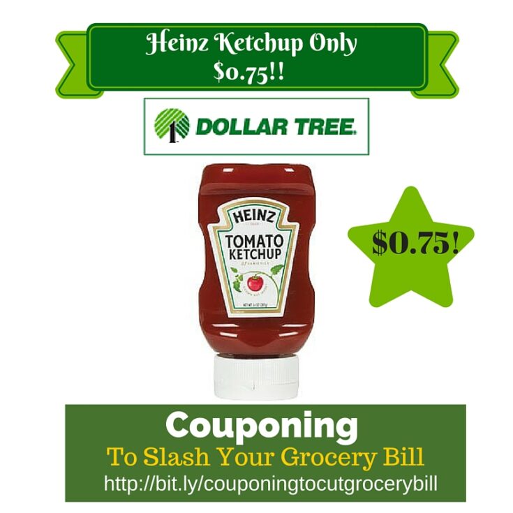 Dollar Tree Coupon Matchup: Heinz Ketchup Only $0.75