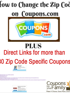 how to change the zipcode in coupons.com
