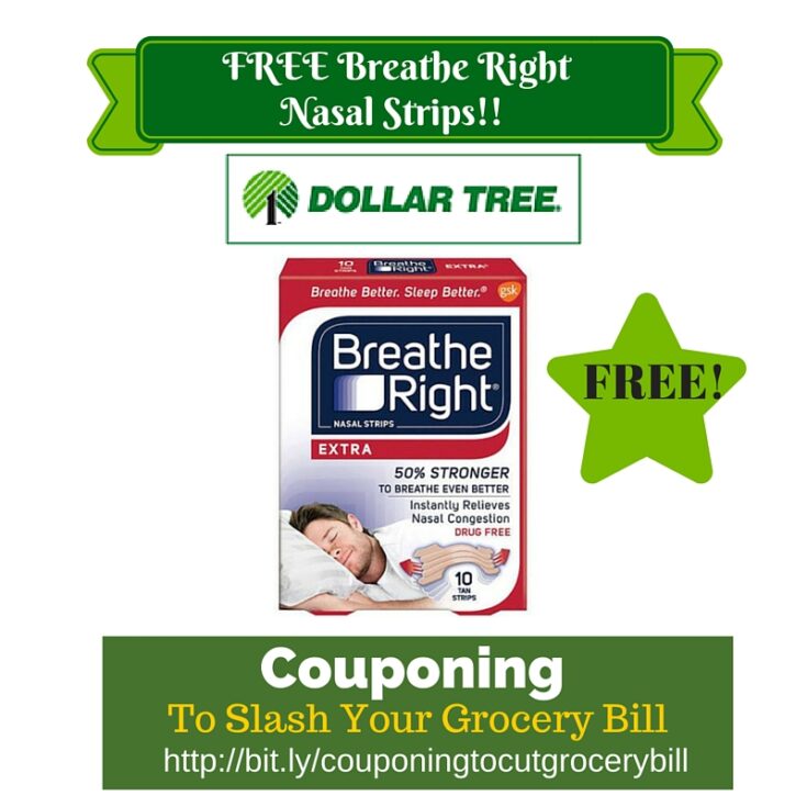 Dollar Tree Coupon Matchup FREE Breathe Right Nasal Strips
