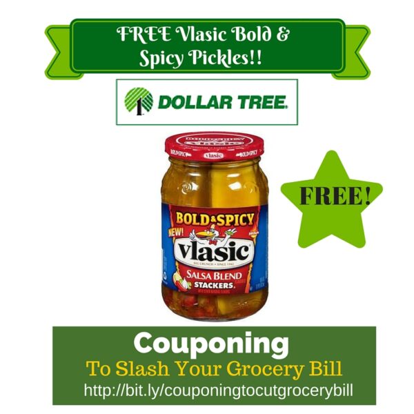 Dollar Tree Coupon Matchup FREE Vlasic Bold & Spicy Pickles