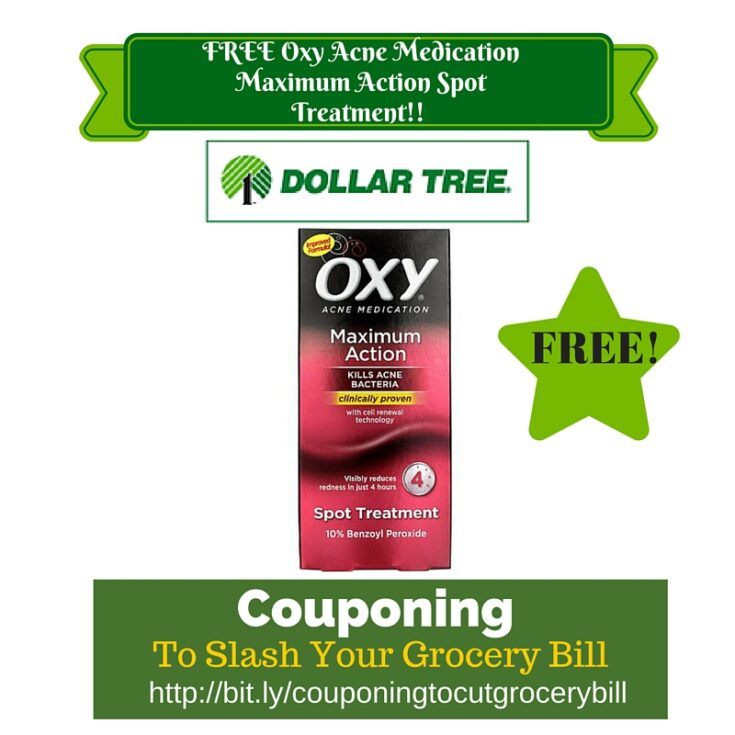 Dollar Tree Coupon Matchup FREE Oxy Acne Medication Maximum Action Spot Treatment