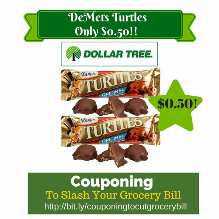 Dollar Tree Coupon Matchup DeMets Turtles Only 0.50
