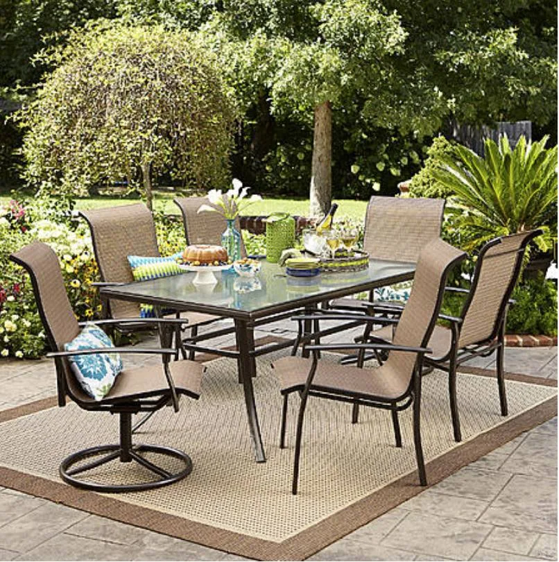 Garden Oasis Harrington 7 Piece Patio Dining Set Under 500 Garden Oasis Harrington 7 Piece Patio, Garden Oasis Patio Chairs
