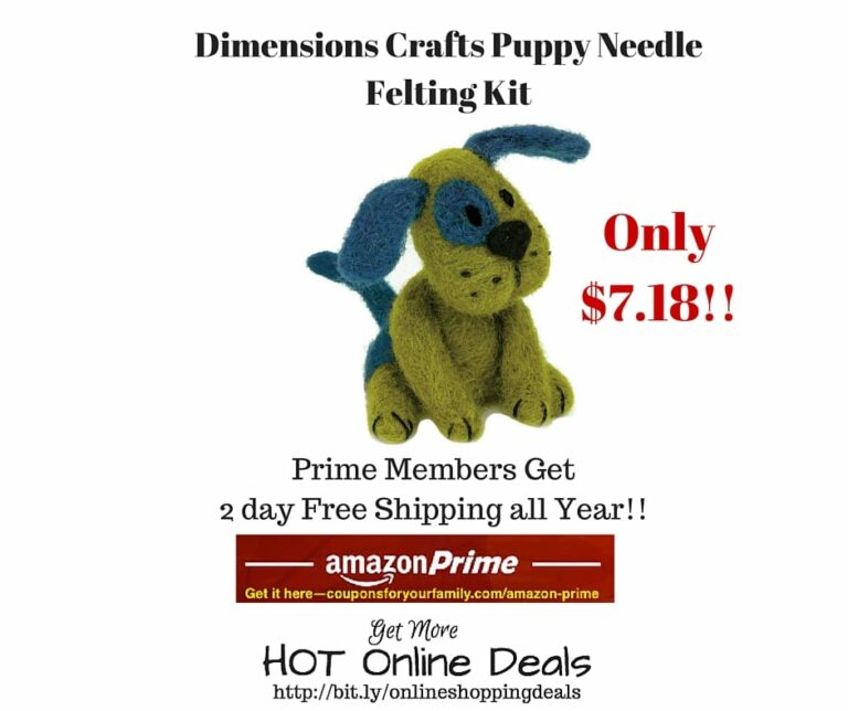 Amazon Deals Dimensions Crafts Puppy Needle Felting Kit Only 7.18