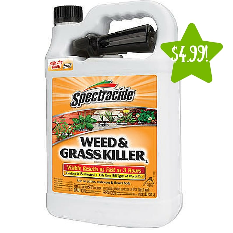 128 oz. Spectracide® Weed & Grass Killer Only 4.99 (Reg. 8.49)