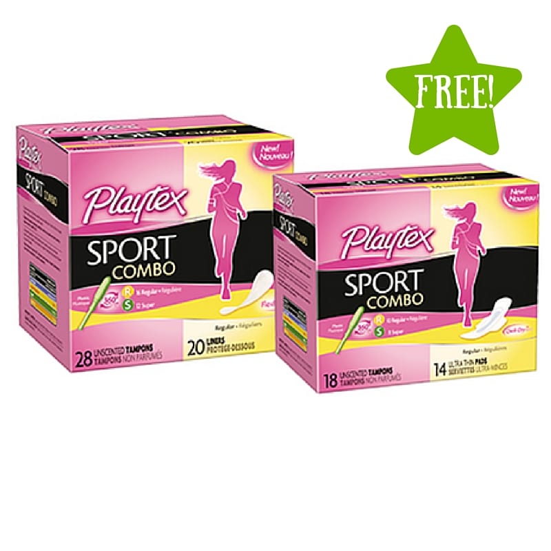 FREE Playtex Sport Pads, Liners & Combo Sample Packs