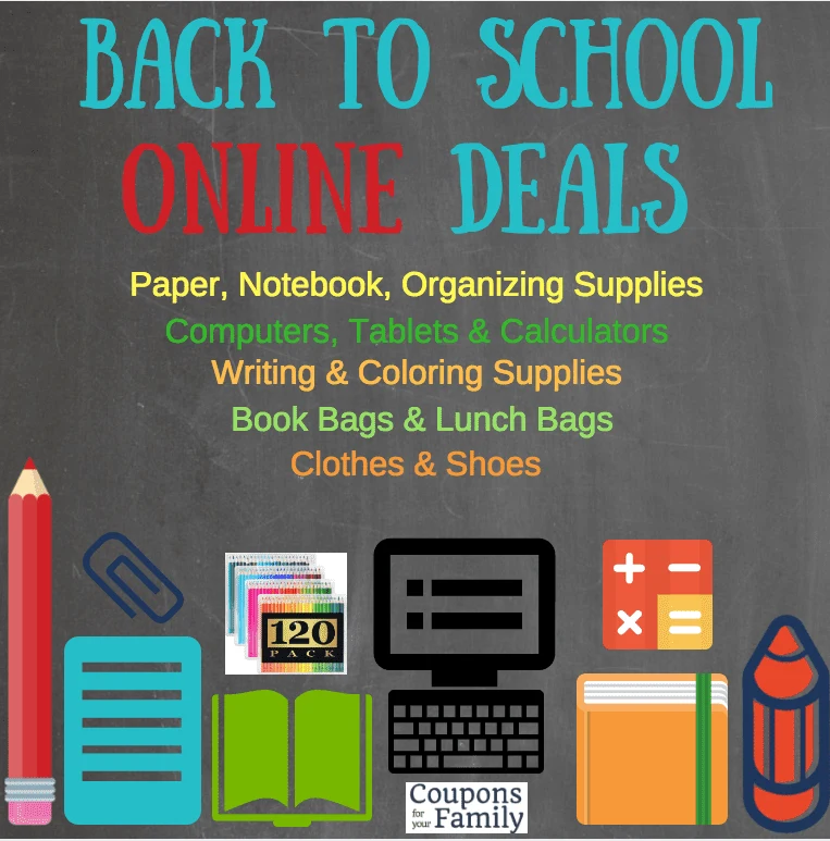Online BAck to School Deals