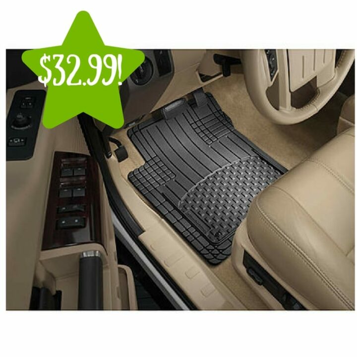 WeatherTech Black All Vehicle Front & Rear Universal Mats Only 32.99