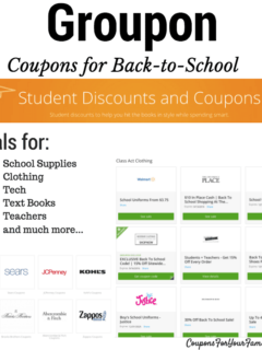 Groupon Coupons for Back to School