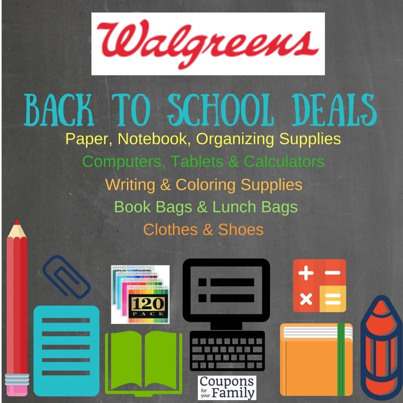 Walgreens Back To School Deals Aug 7 13 .17 Folders, Rulers