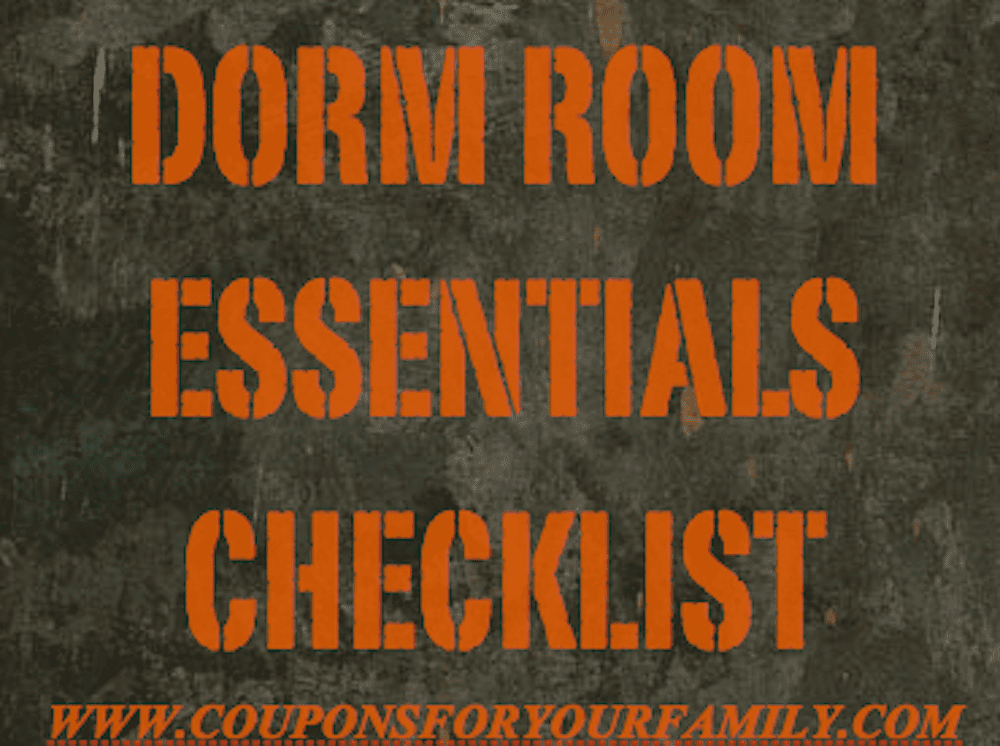 Dorm Room Checklist and Essentials: What to send with your College Freshman
