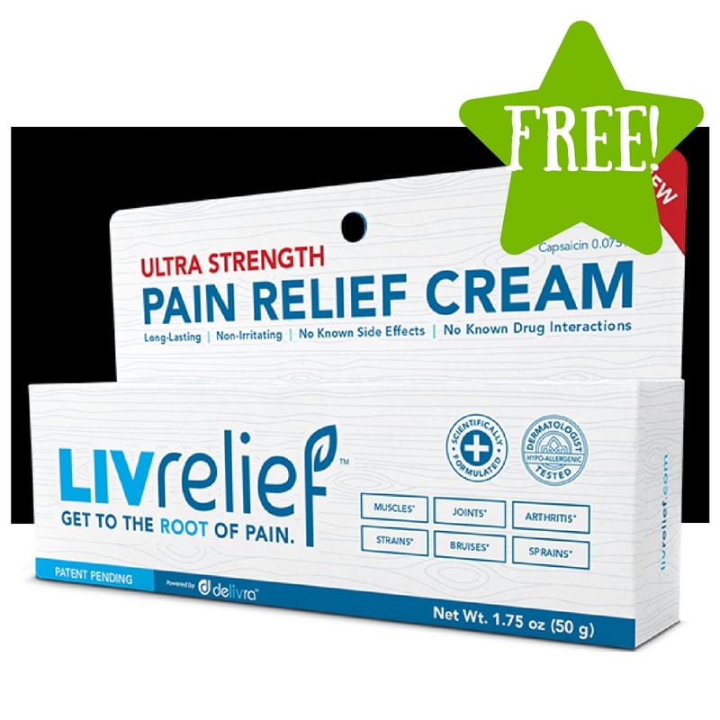 FREE Sample of LivRelief Pain Relief Cream