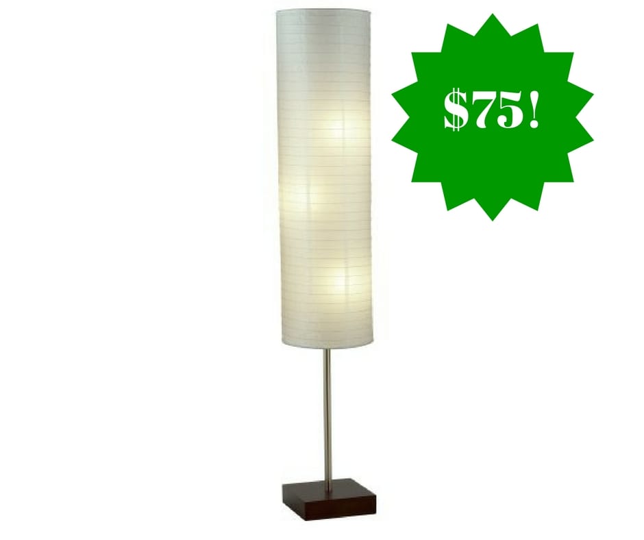 Adesso 4099-15 Gyoza Floorchiere 67-Inch Floor Lamp Only $75 Shipped
