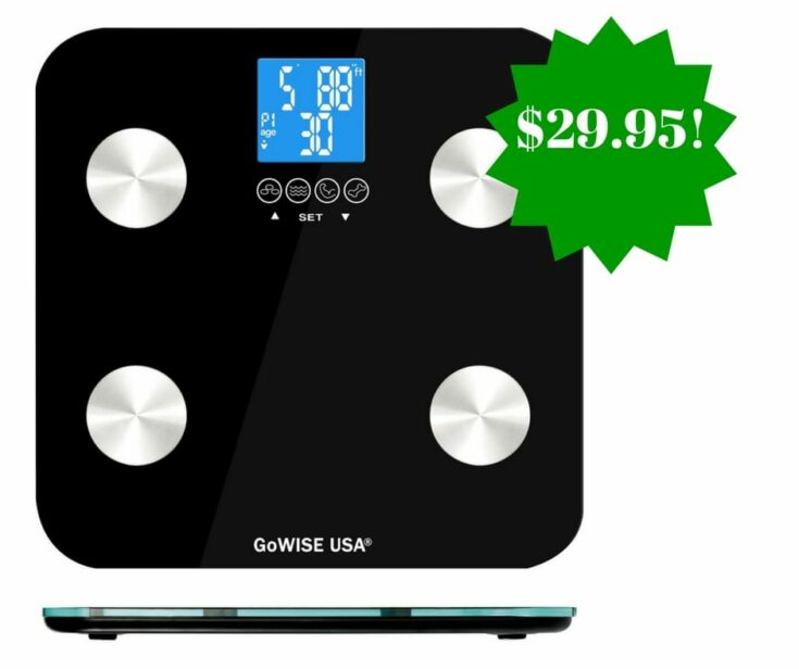 GoWISE USA Body Fat Scale Only 29.95 (Reg. 60)