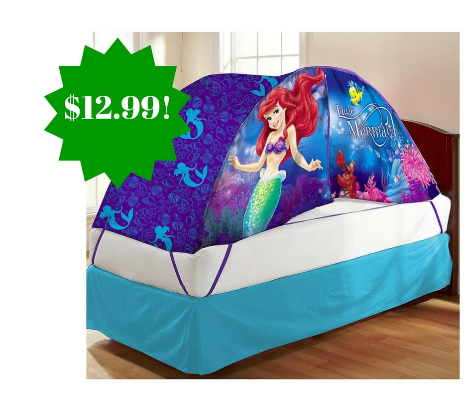 Amazon: Disney Ariel Bed Tent with Push Light Twin Toy Only $12.99 (Reg. $30)