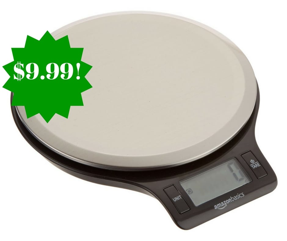 Amazon: AmazonBasics Digital Kitchen Scale with LCD Display Only $9.99