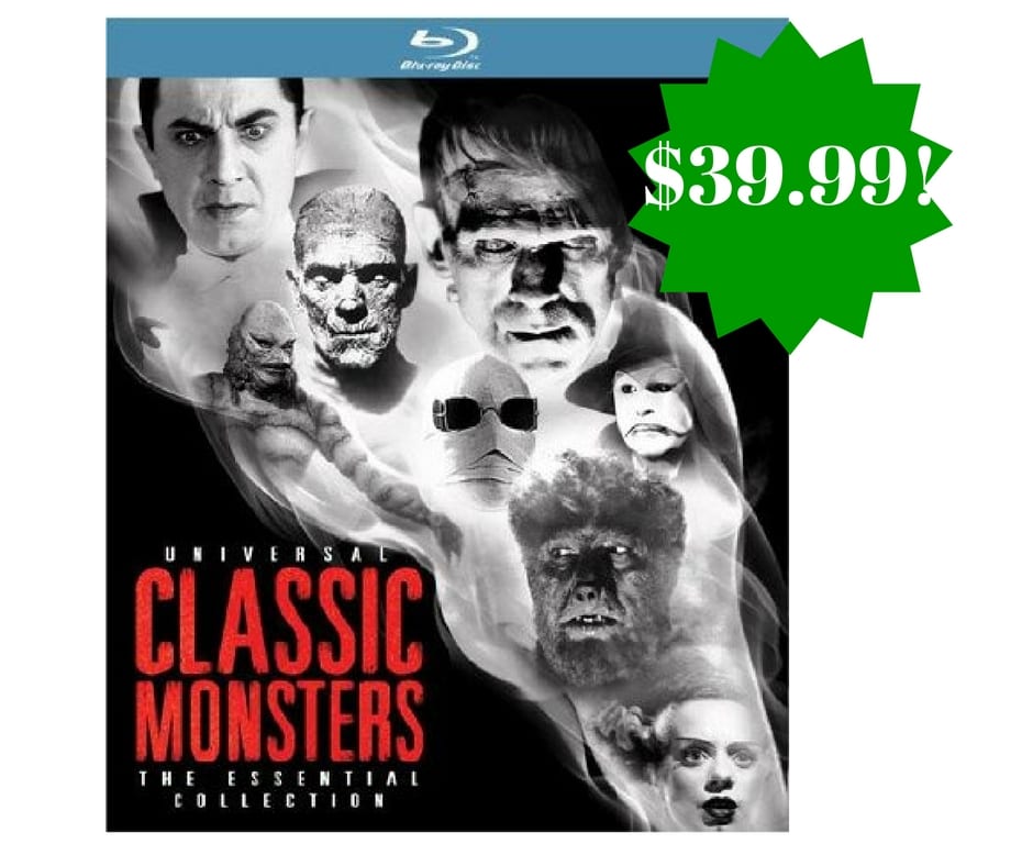 Amazon: Universal Classic Monsters: The Essential Collection Blu-ray Only $39.99 (Reg. $60, Today Only)