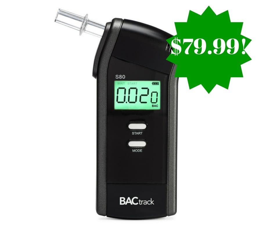 Amazon: BACtrack S80 Professional Breathalyzer Only $79.99 Shipped (Reg. $130)