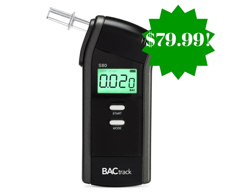 Amazon: BACtrack S80 Professional Breathalyzer Only $79.99 Shipped (Reg. $130) Amazon: BACtrack S80 Professional Breathalyzer Only $79.99 Shipped (Reg. $130)