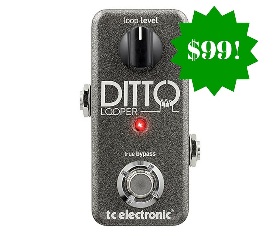 Amazon: TC Electronic Guitar Ditto Looper Effects Pedal Only $99 Shipped