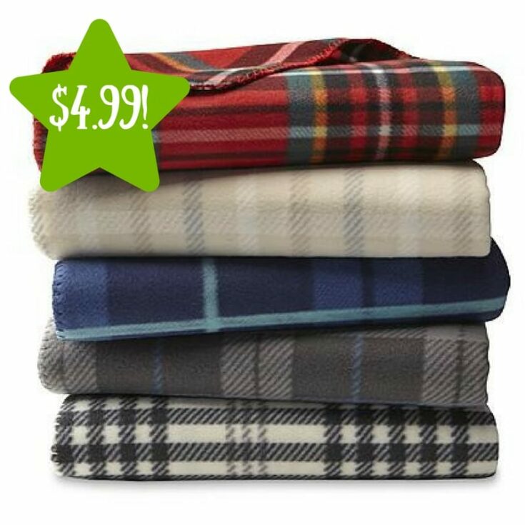 Kmart Cannon Fleece Throw Only 4.99 (Reg. 10)