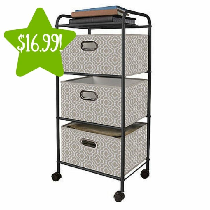 Kmart Bintopia 3 Drawer Storage Cart Only 16.99 (Reg. 30)