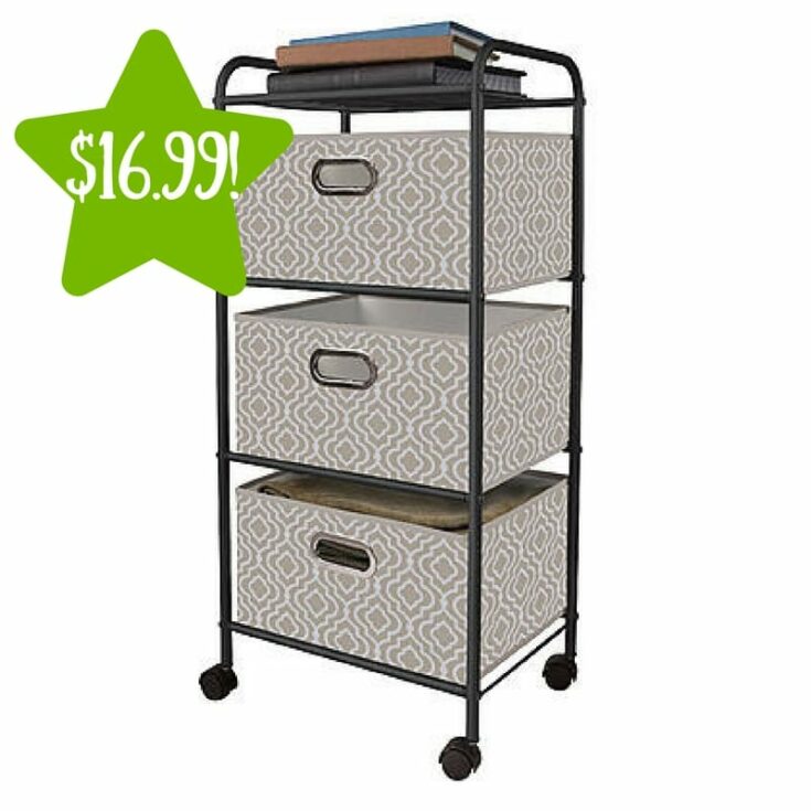 Kmart Bintopia 3 Drawer Storage Cart Only 16.99 (Reg. 30)