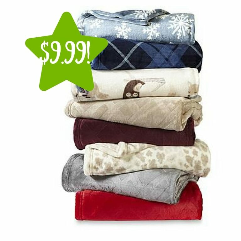 Kmart Cannon Velvet Plush Throw Only 9.99 (Reg. 15)