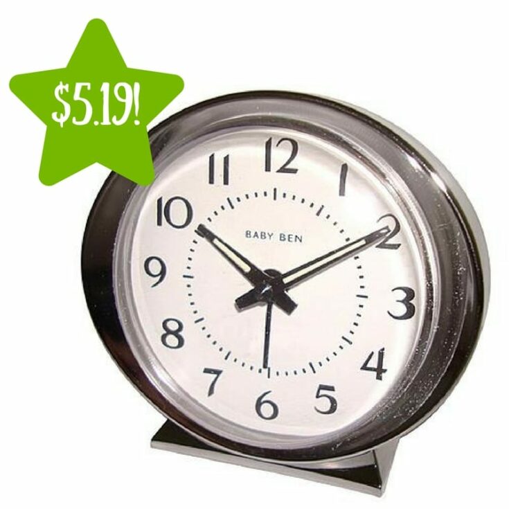 Kmart Babyben White Keywind Alarm Clock Only 5.10 (Reg. 13)