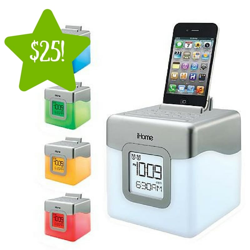 Kmart iHOME GlowTunes Dual Alarm Clock Only 25 (Reg. 50)