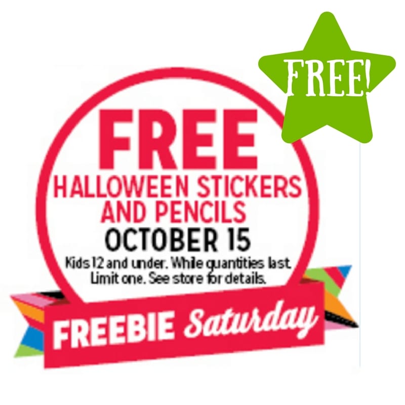 kmart free halloween stickers and pencils 10 15 only