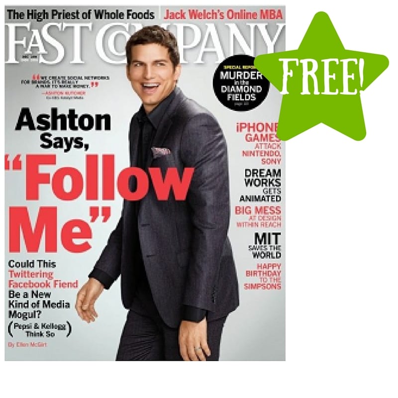 FREE Fast Company Magazine Subscription