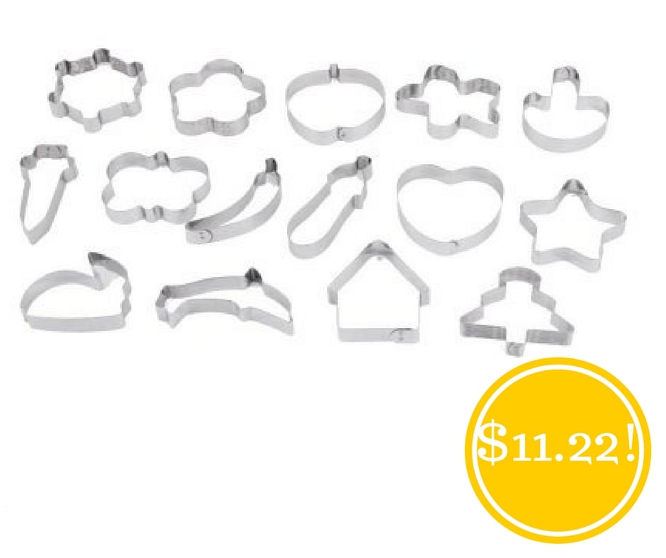 Walmart: 15 Pcs Aluminum Assorted Design Cookie Cutters Only $11.22 Shipped (Reg. $23)