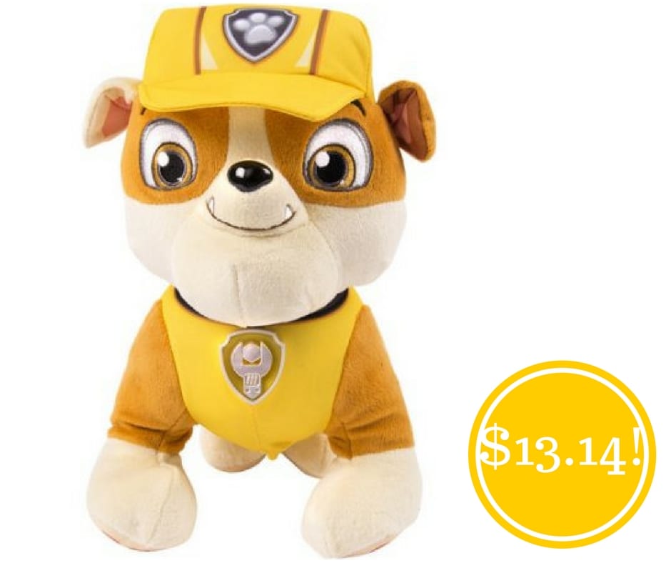 Walmart: Paw Patrol Real Talking Rubble Only $13.14 (Reg. $25)