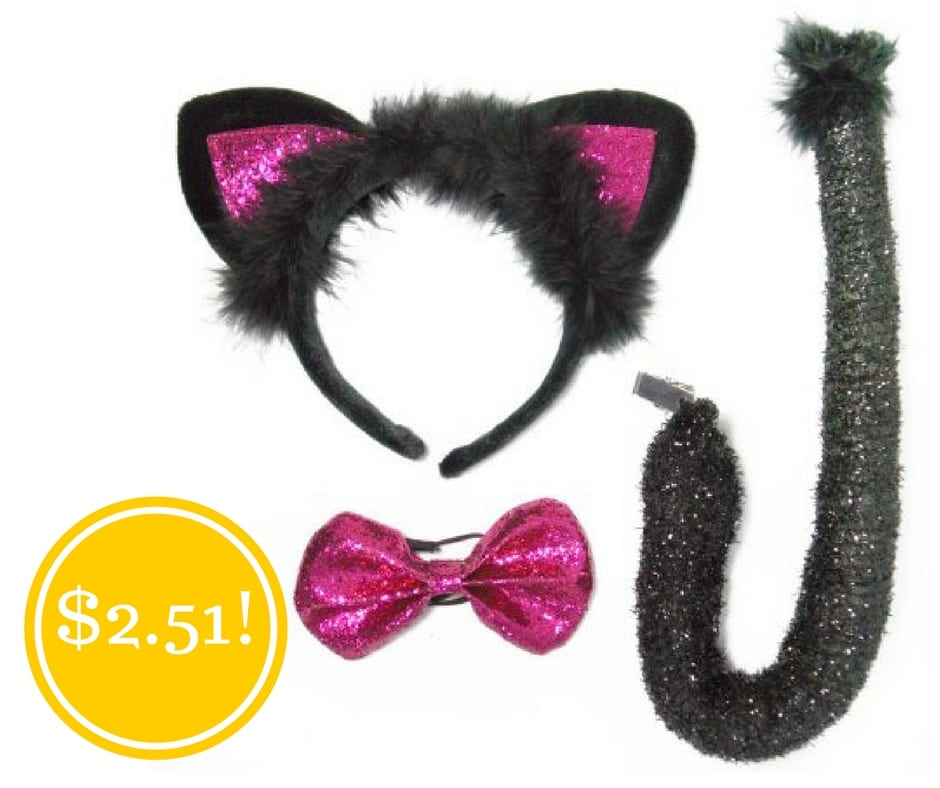 Walmart: Hot Pink Cat Ears Halloween Accessory Kit Only $2.51 (Reg. $5)