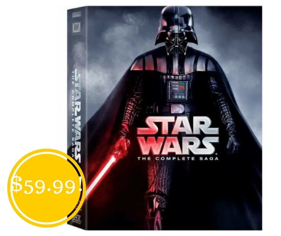 Walmart: Star Wars: The Complete Saga Blu-ray Only $59.99 Shipped (Reg. $140) Walmart: Star Wars: The Complete Saga Blu-ray Only $59.99 Shipped (Reg. $140)