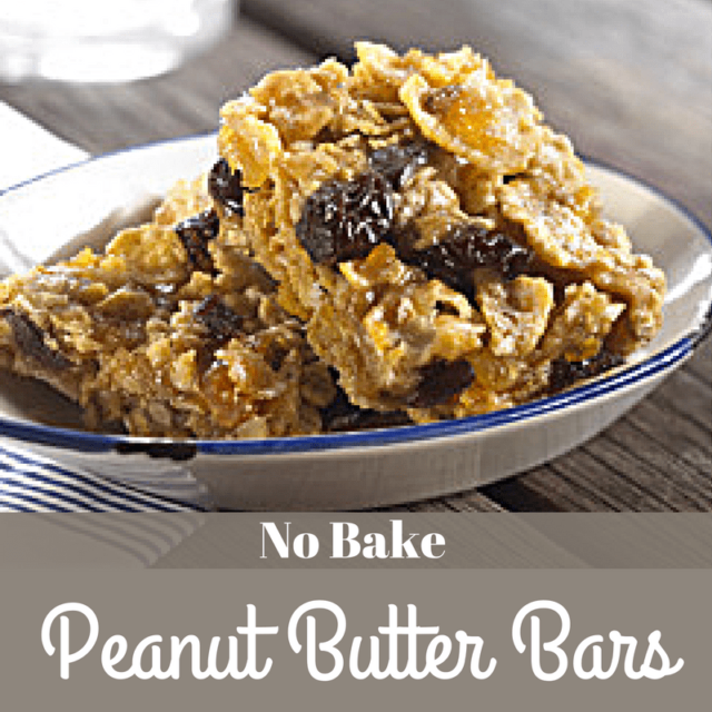 No Bake Peanut Butter Bars with Kellogg's Frosted Flakes